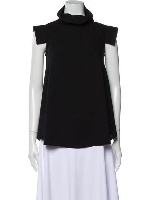 Ellery Turtleneck Short Sleeve Top Black