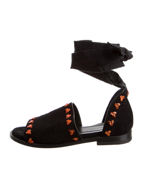 Ellery Suede Sandals Black