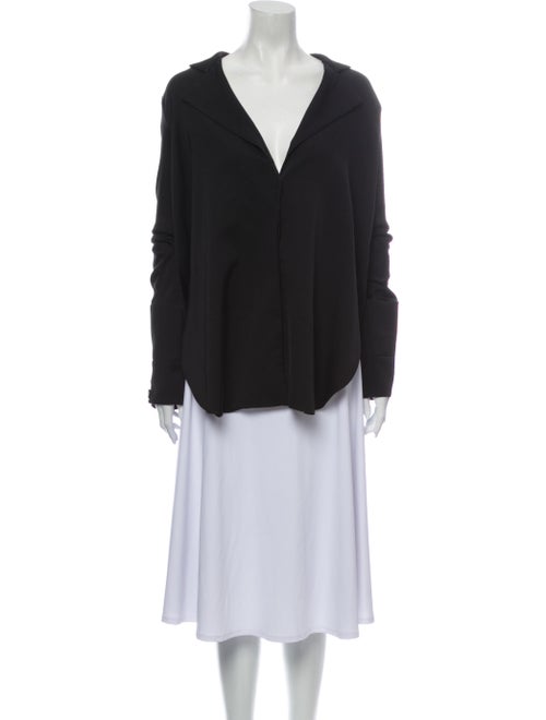 Ellery Silk Long Sleeve Blouse Black