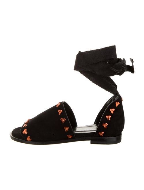 Ellery Suede Sandals Black