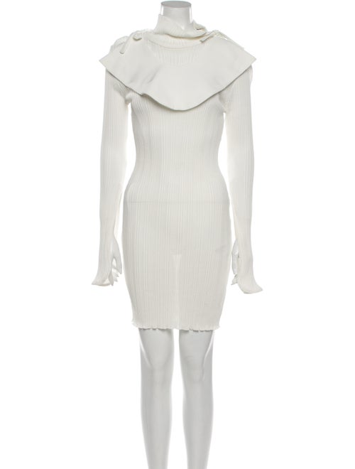 Ellery Turtleneck Mini Dress White