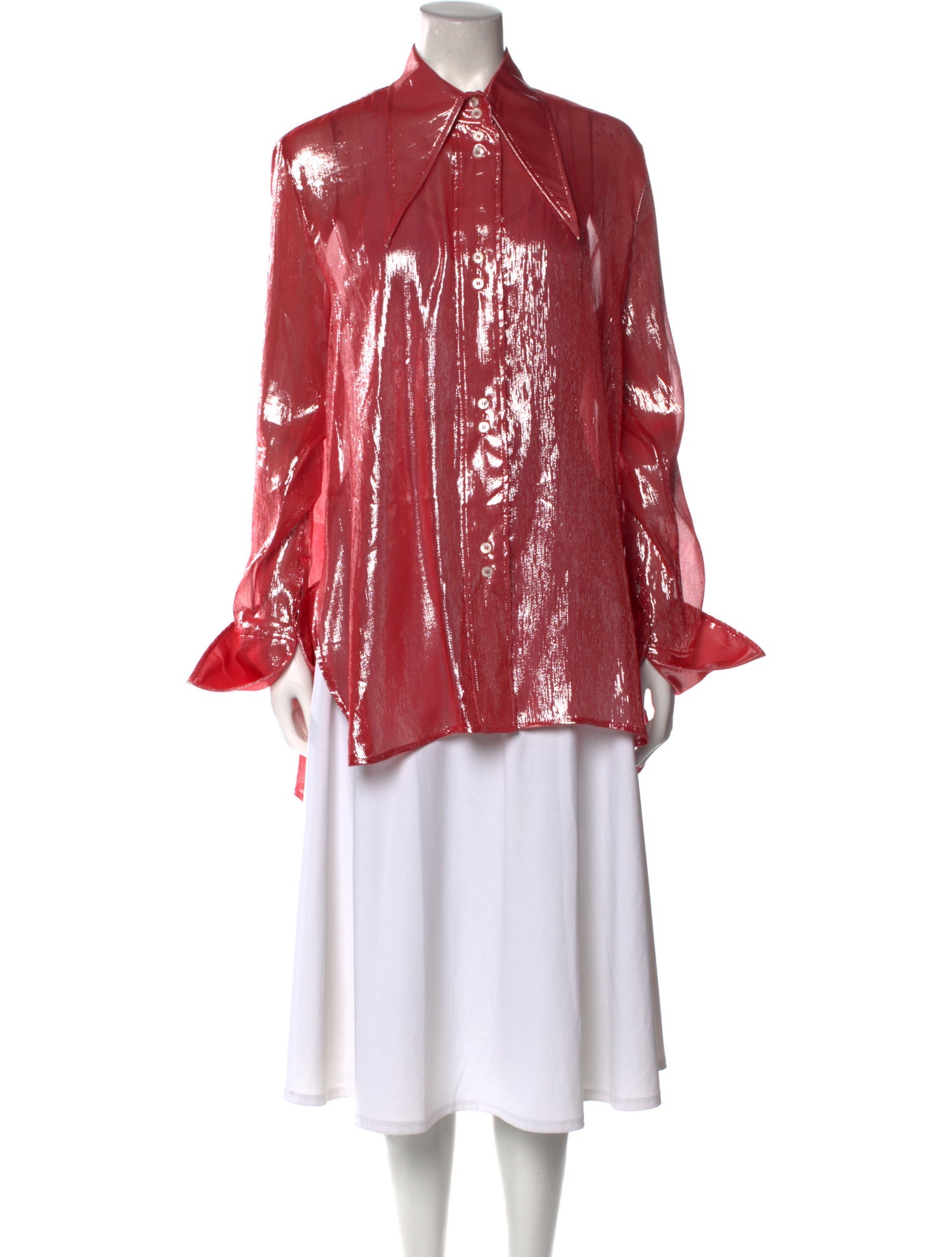 Ellery Silk Long Sleeve Tunic