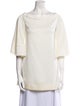 Ellery Bateau Neckline Three-Quarter Sleeve Tunic