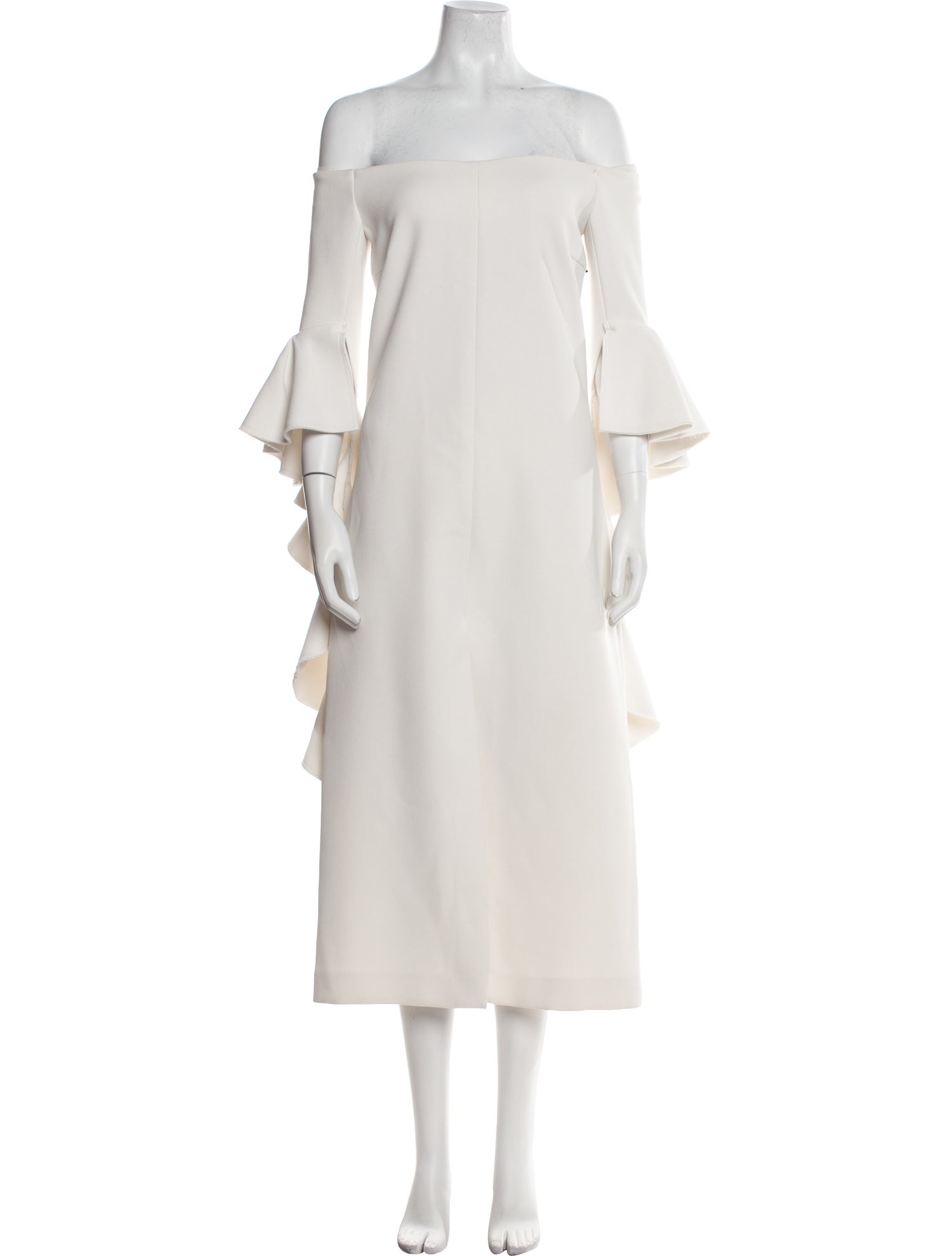 Ellery Off-The-Shoulder Midi Length Dress