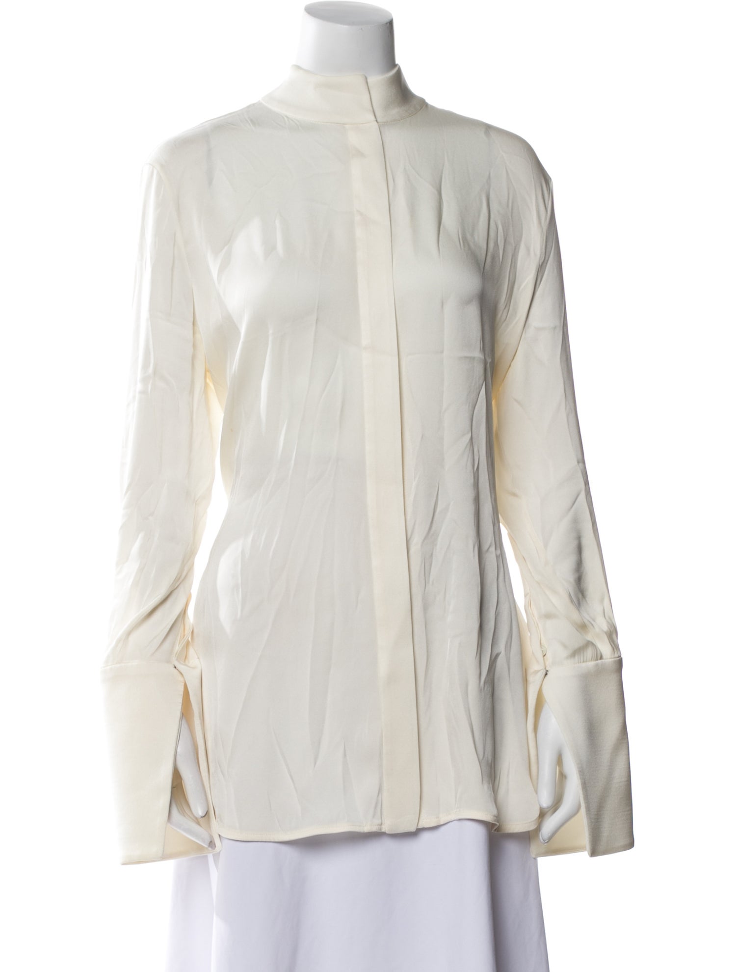 Ellery Silk Mock Neck Tunic