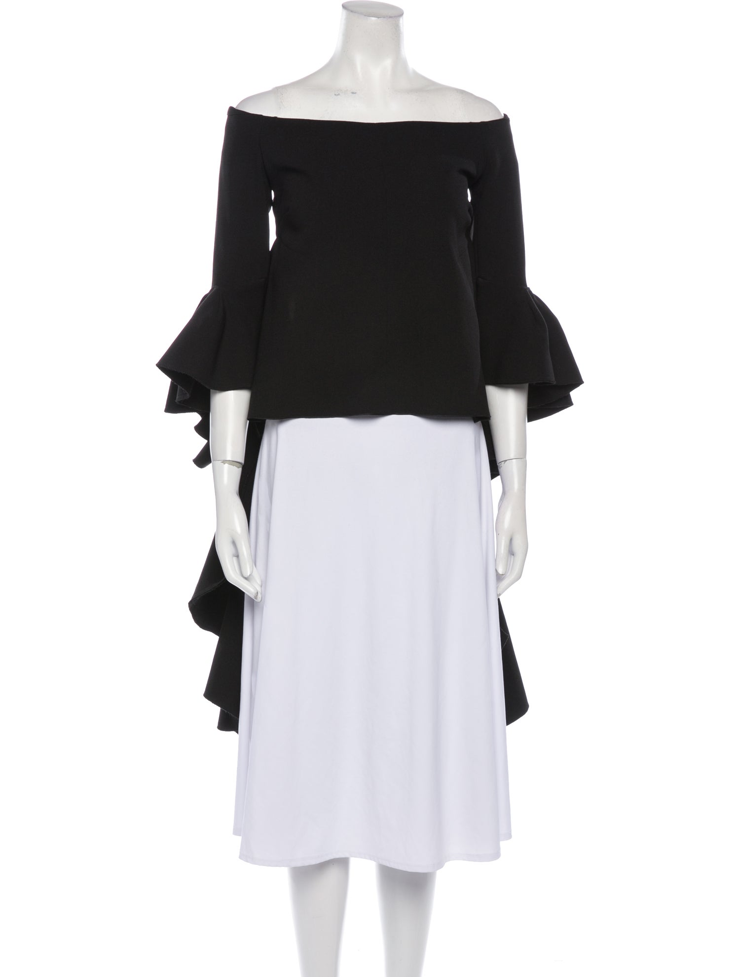 Ellery Off-The-Shoulder Three-Quarter Sleeve Blouse