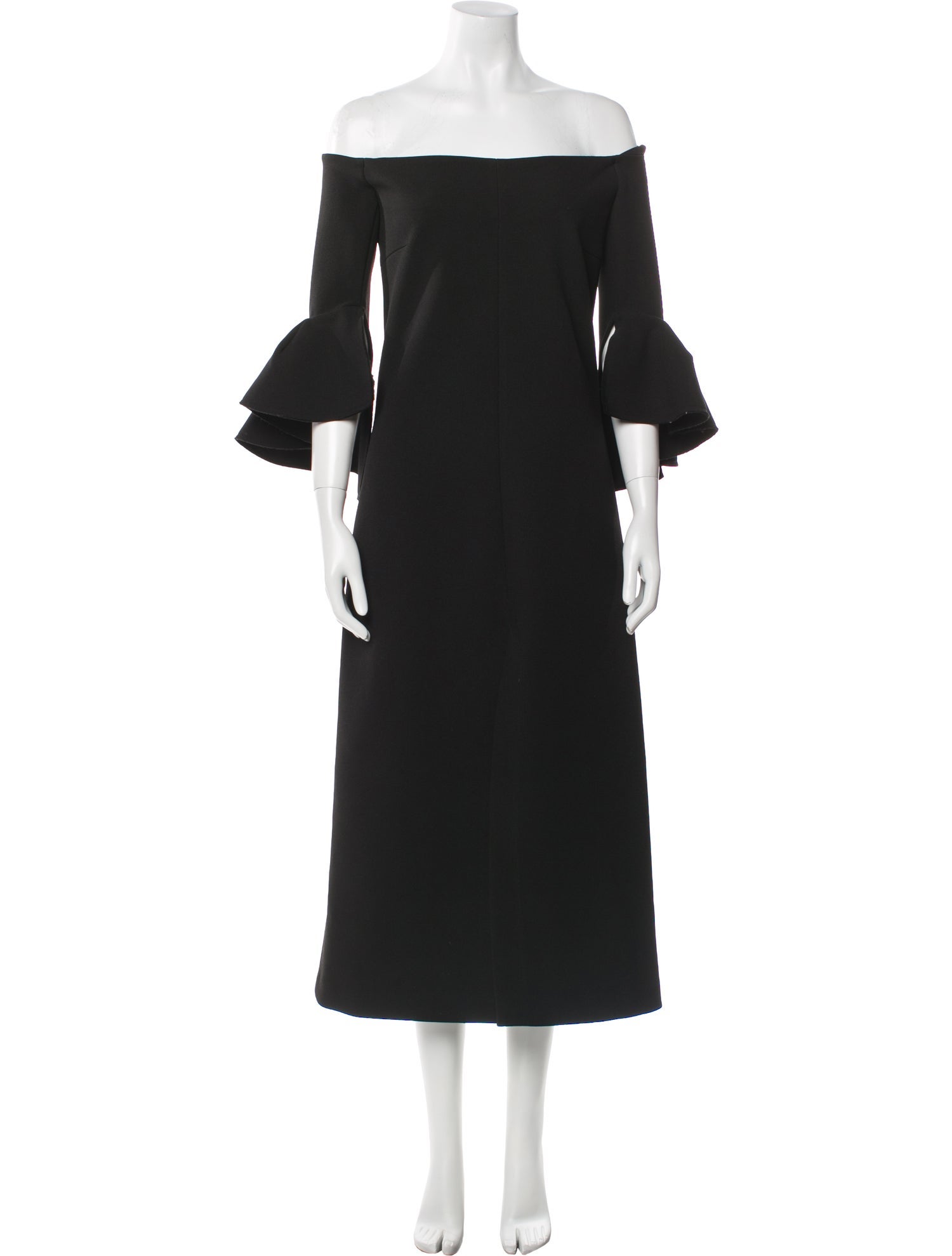 Ellery Off-The-Shoulder Midi Length Dress