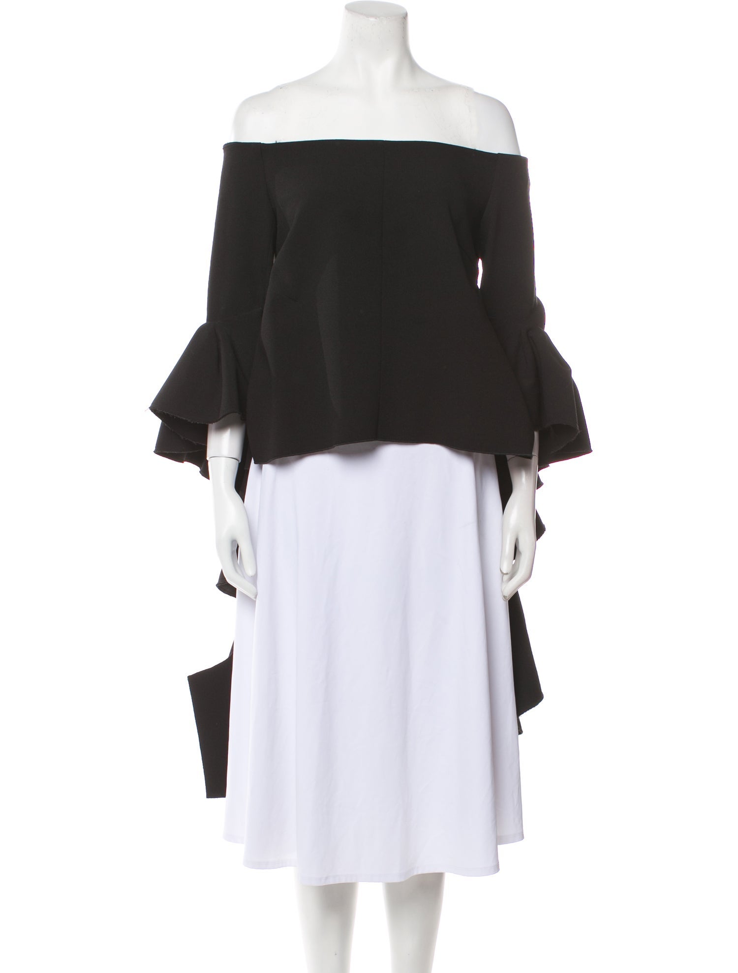 Ellery Off-The-Shoulder Three-Quarter Sleeve Blouse