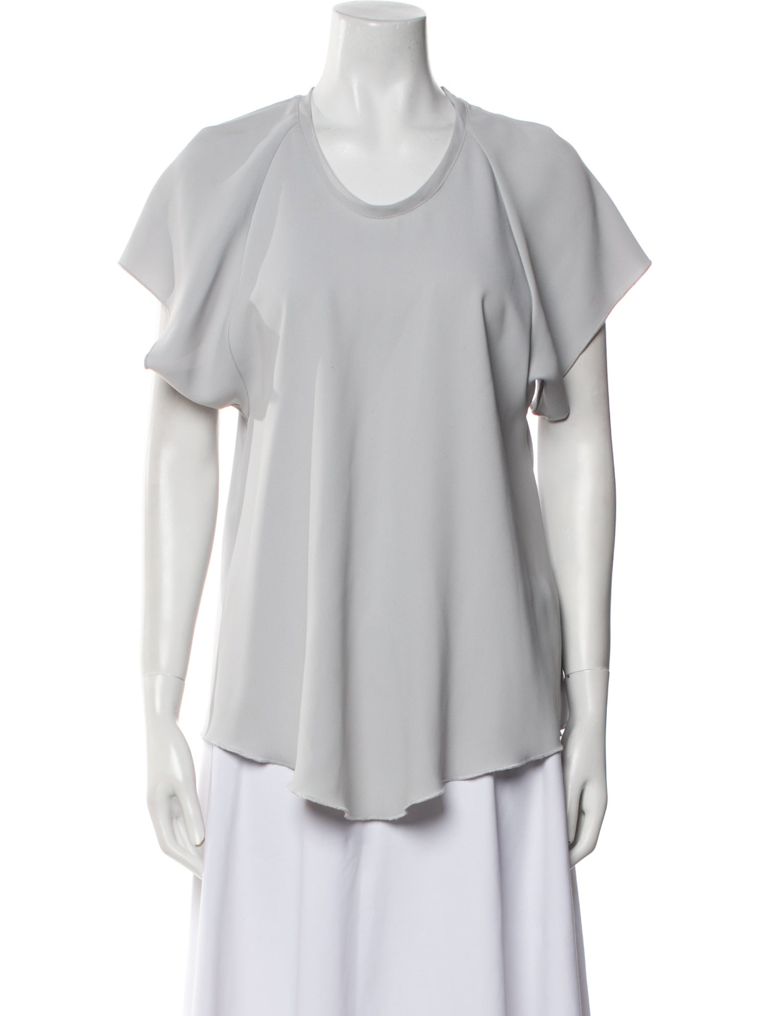Ellery Scoop Neck Short Sleeve T-Shirt