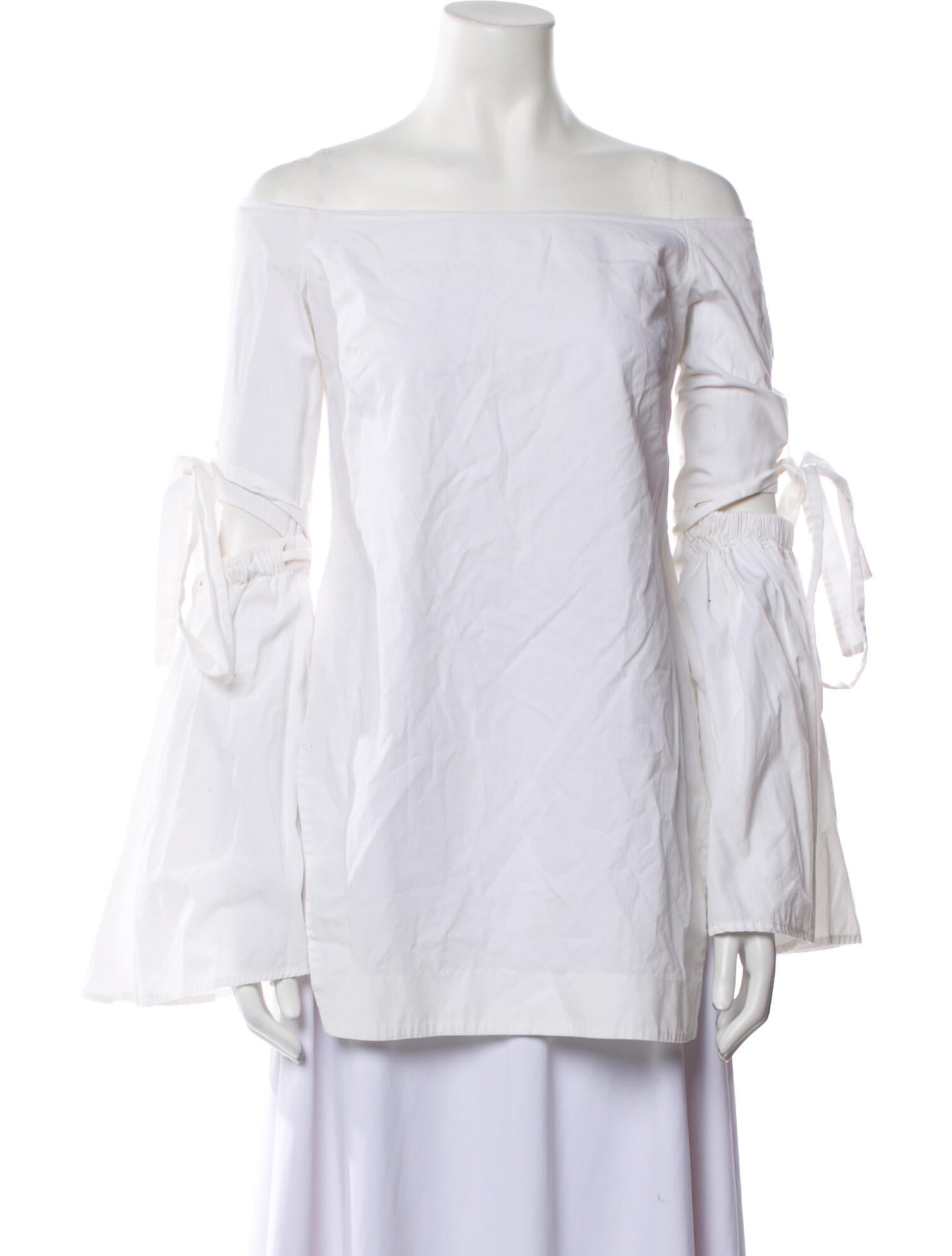 Ellery Off-The-Shoulder Three-Quarter Sleeve Blouse