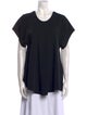 Ellery Scoop Neck Short Sleeve T-Shirt