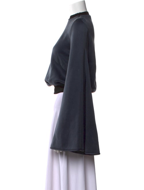 Ellery Mock Neck Long Sleeve Crop Top