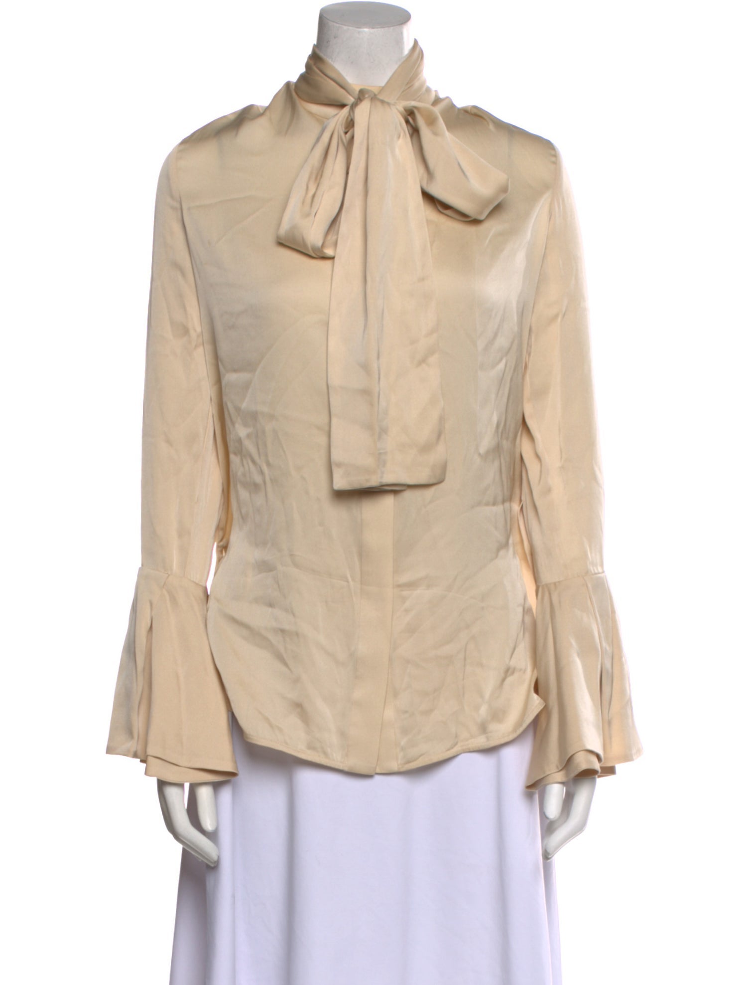 Ellery Silk Mock Neck Blouse
