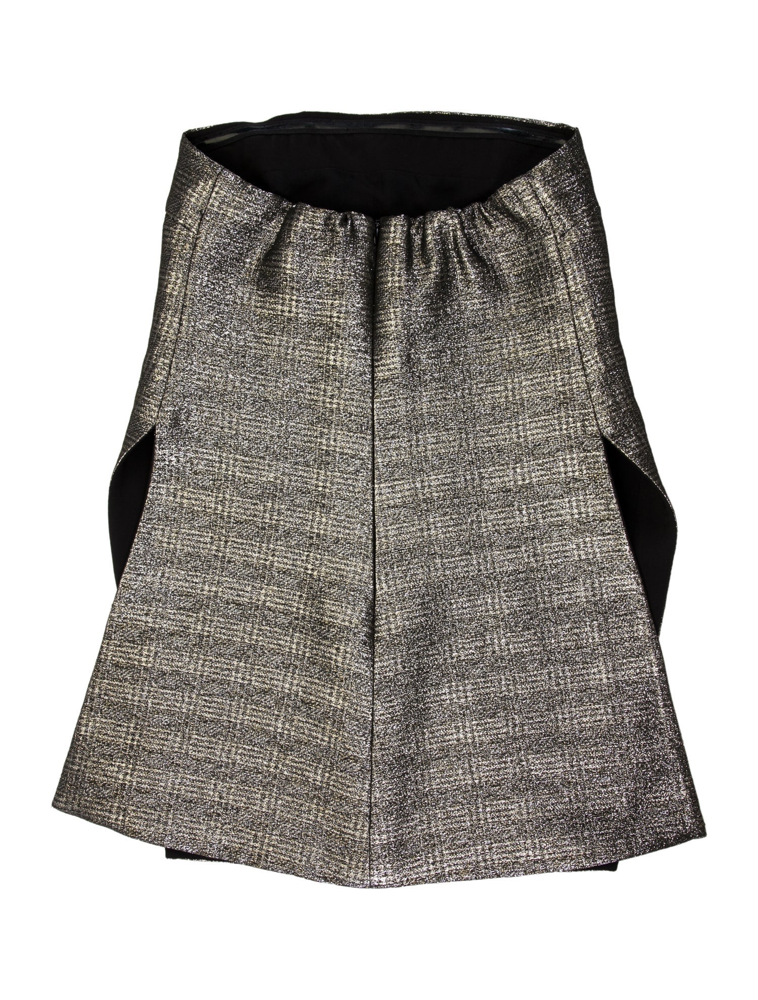 Ellery Tweed Pattern Strapless Crop Top