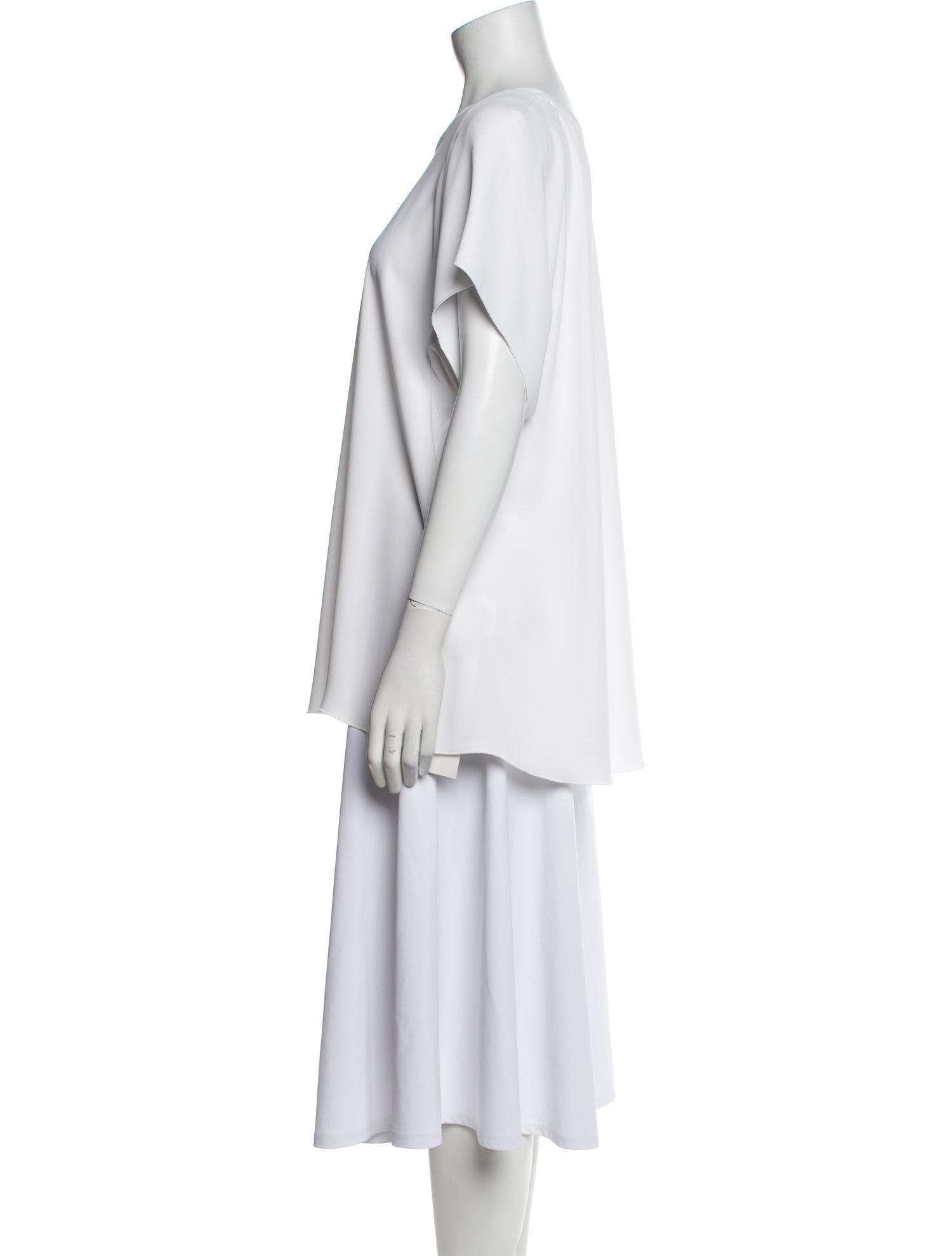 Ellery Bateau Neckline Short Sleeve Blouse