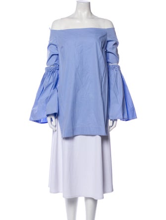 Ellery Off-The-Shoulder Three-Quarter Sleeve Tunic
