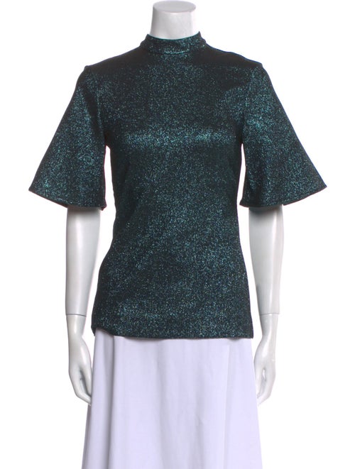 Ellery Mock Neck Short Sleeve Top