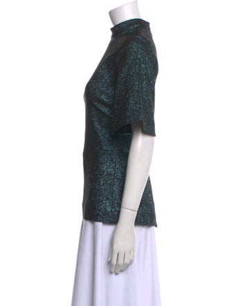 Ellery Mock Neck Short Sleeve Top