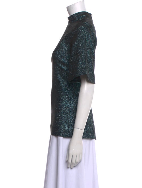 Ellery Mock Neck Short Sleeve Top