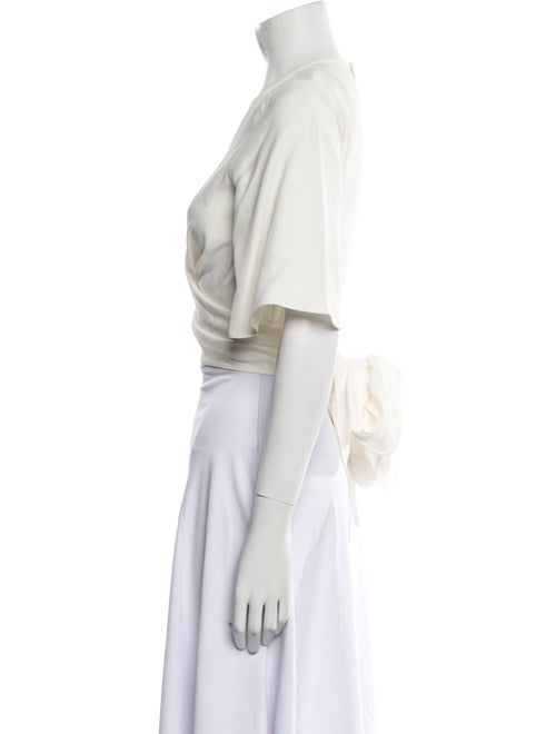 Ellery V-Neck Short Sleeve Crop Top