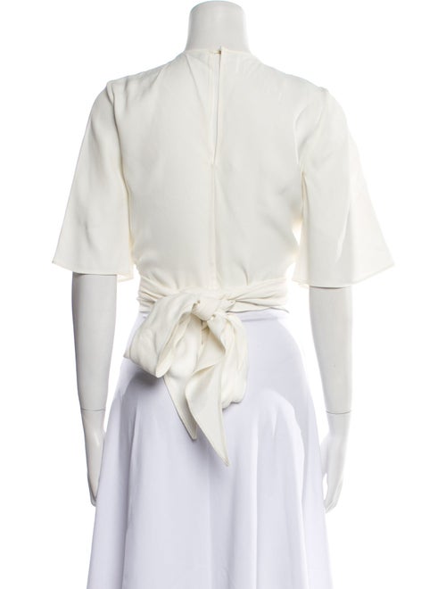 Ellery V-Neck Short Sleeve Crop Top