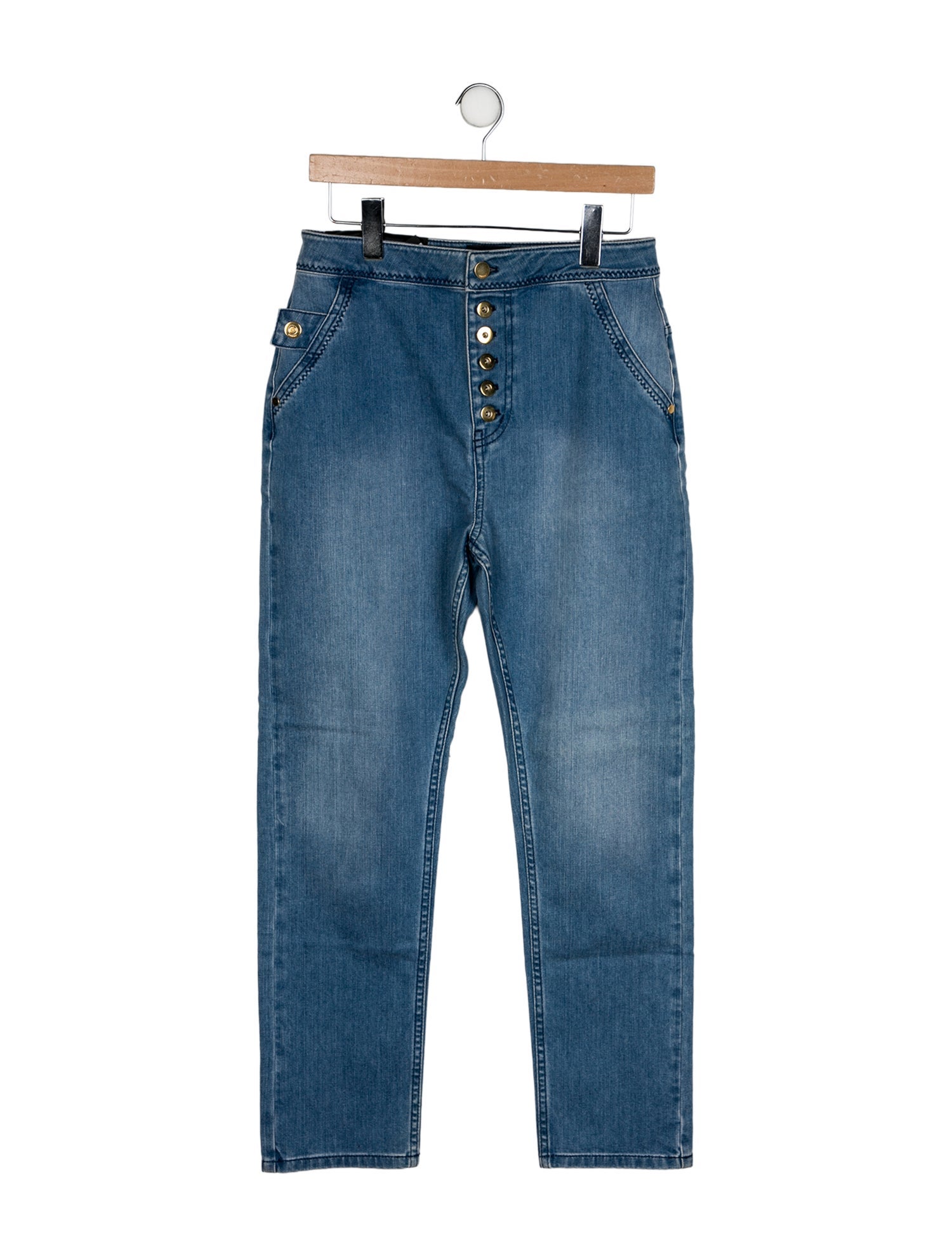Ellery High-Rise Straight Leg Jeans