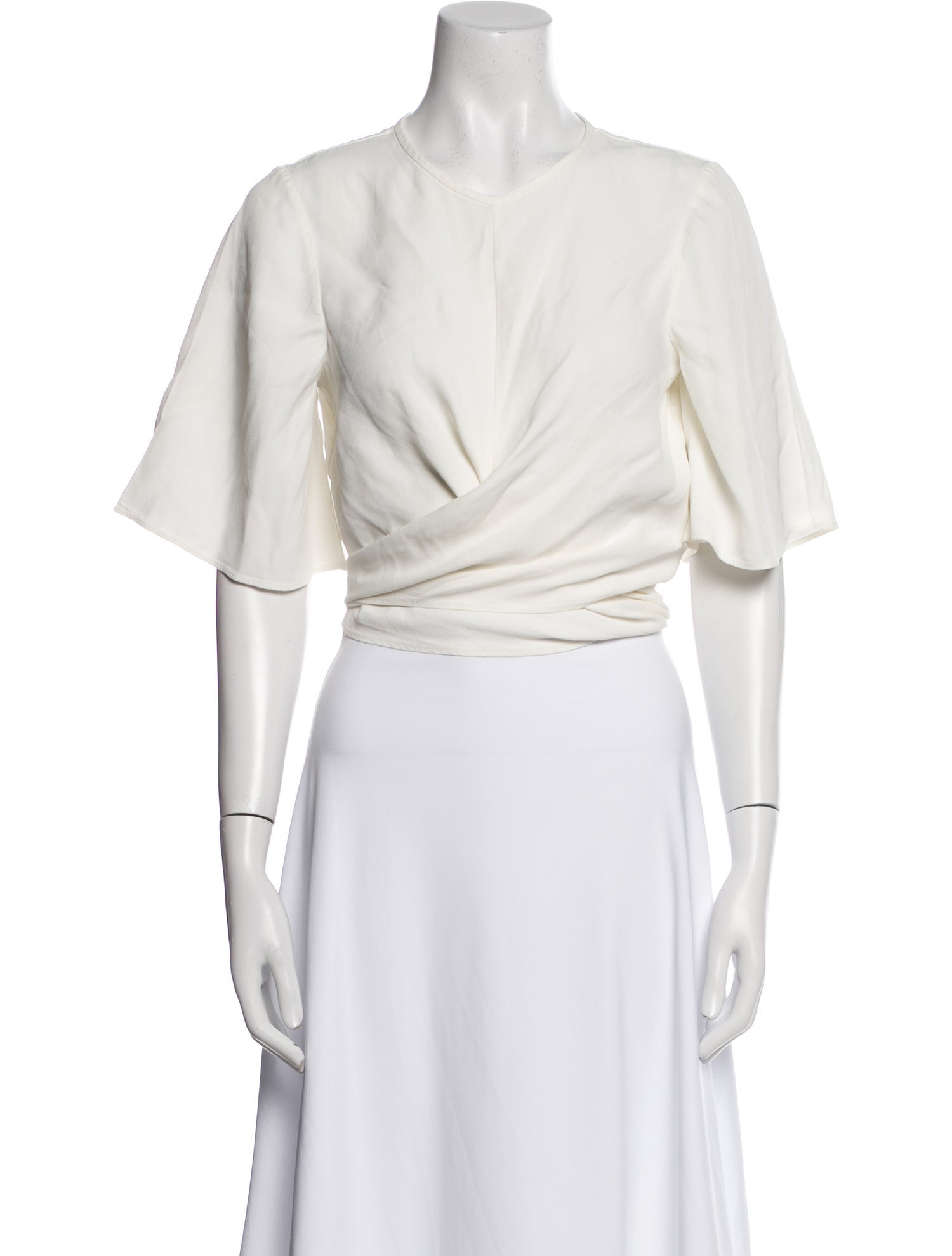 Ellery Crew Neck Short Sleeve Crop Top