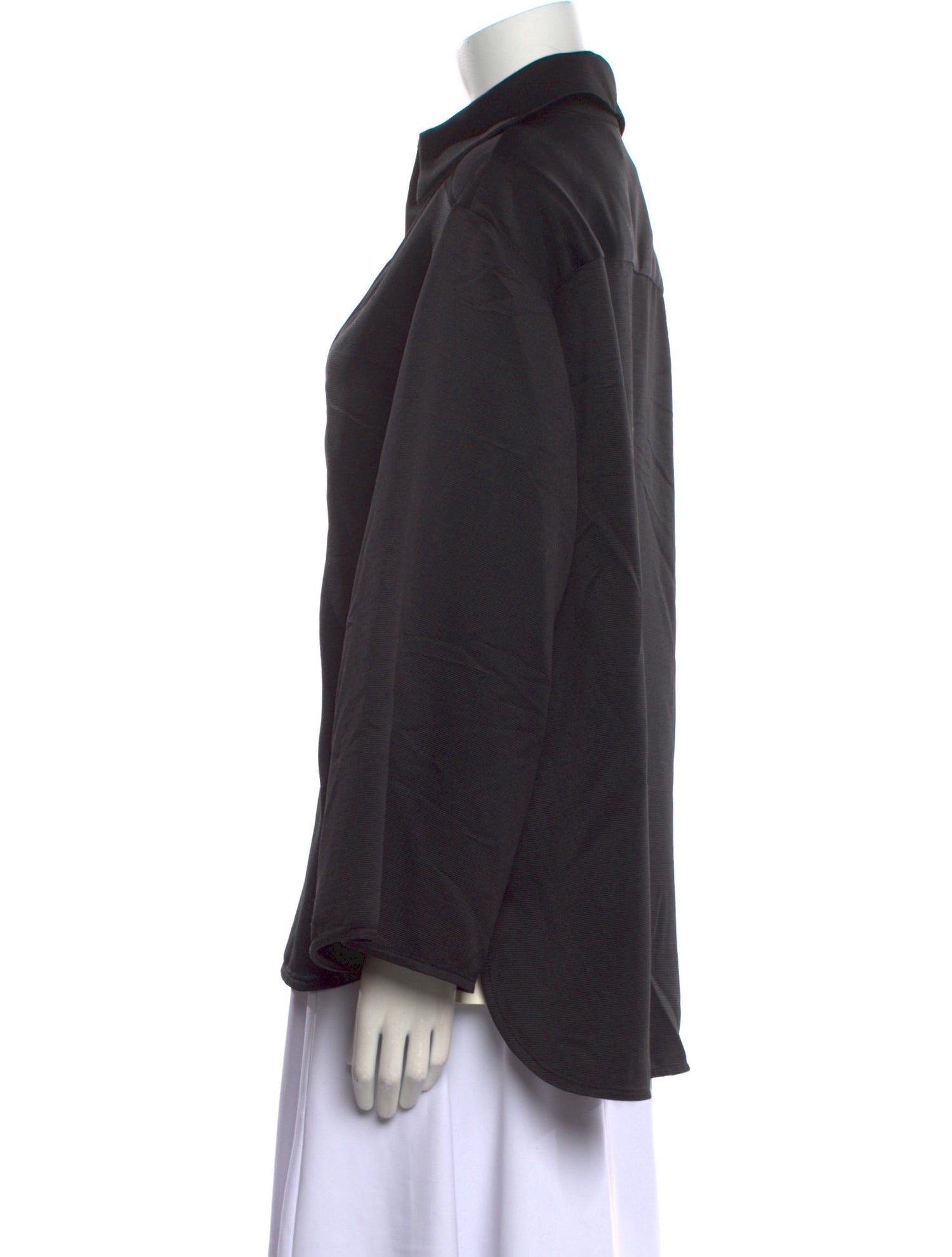 Ellery V-Neck Long Sleeve Button-Up Top w/ Tags