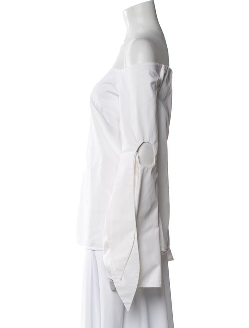 Ellery Off-The-Shoulder Long Sleeve Blouse