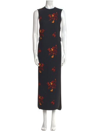 Ellery Floral Print Long Dress