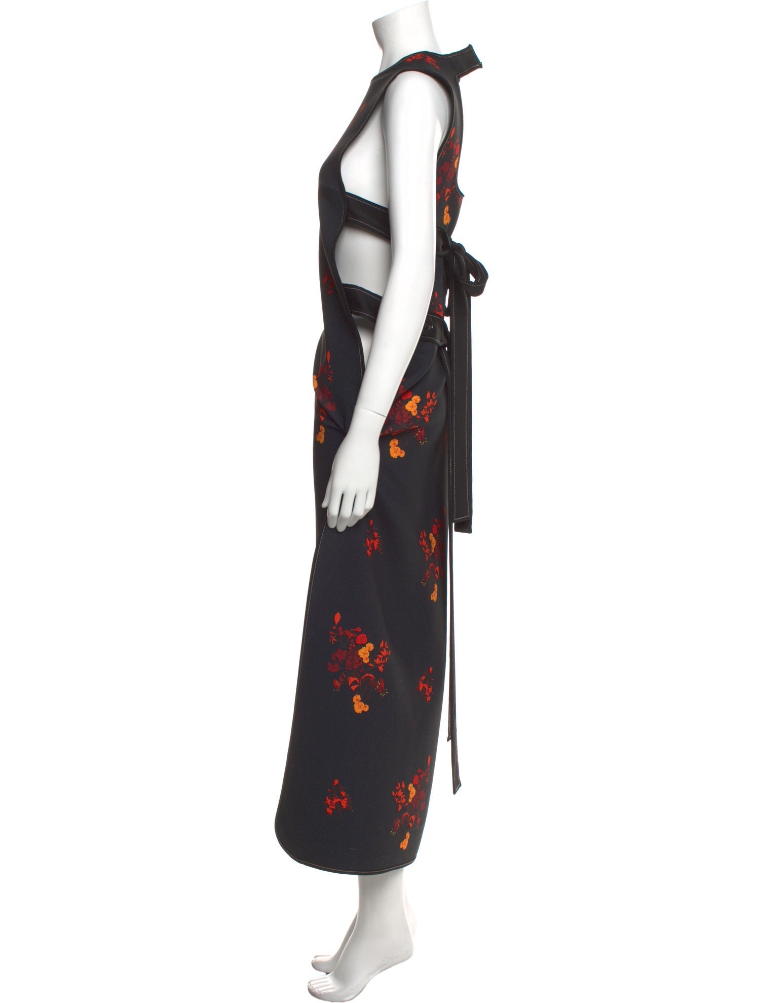 Ellery Floral Print Long Dress