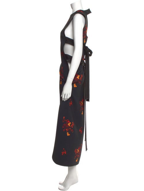 Ellery Floral Print Long Dress