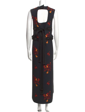 Ellery Floral Print Long Dress