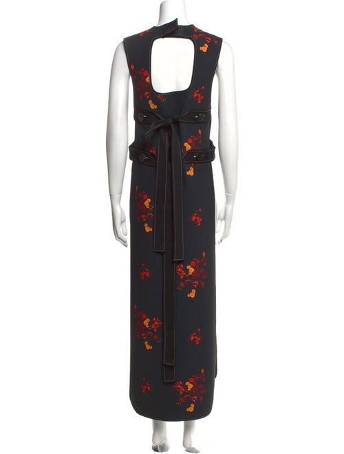 Ellery Floral Print Long Dress