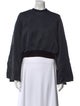 Ellery Crew Neck Long Sleeve Crop Top