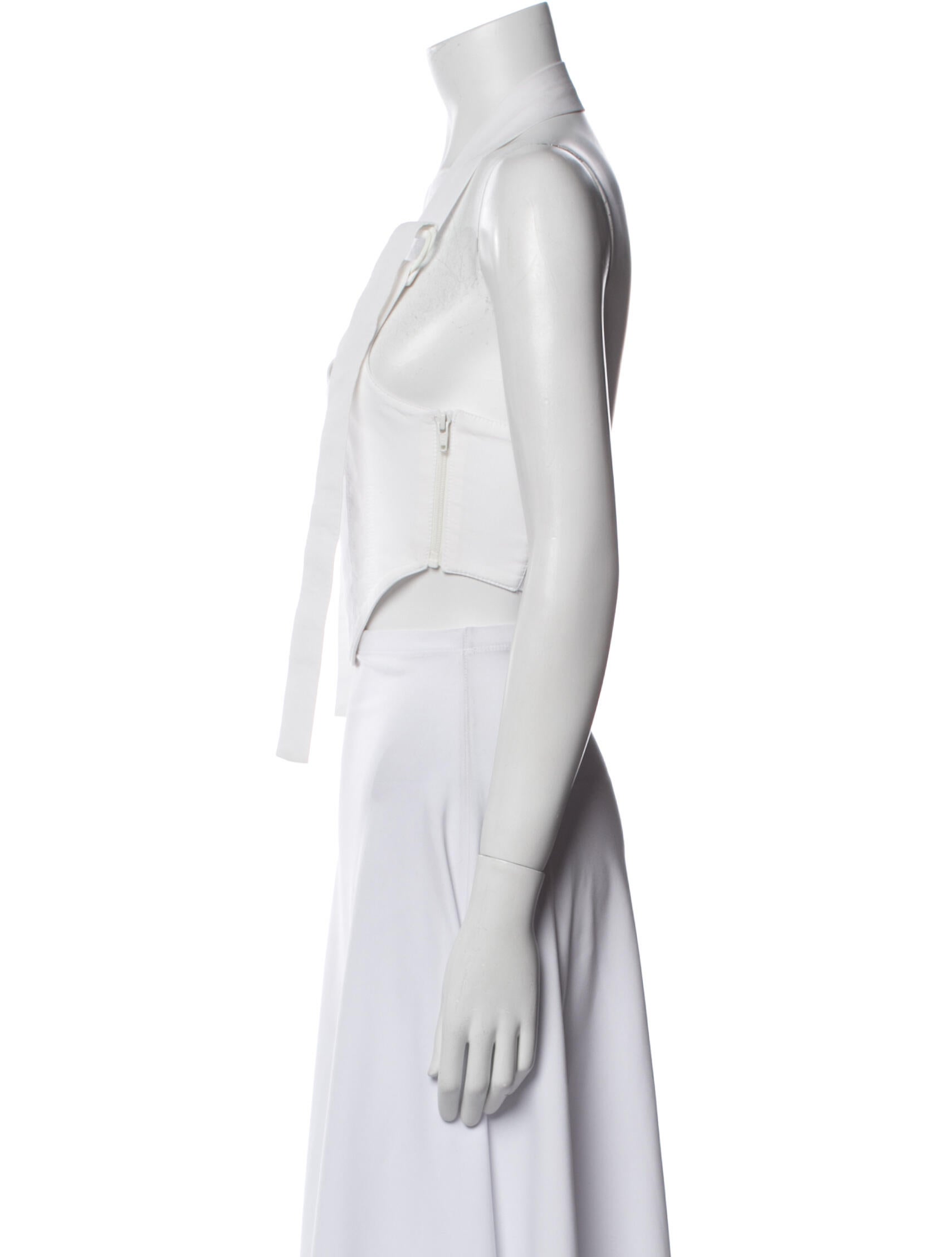 Ellery Halterneck Sleeveless Crop Top