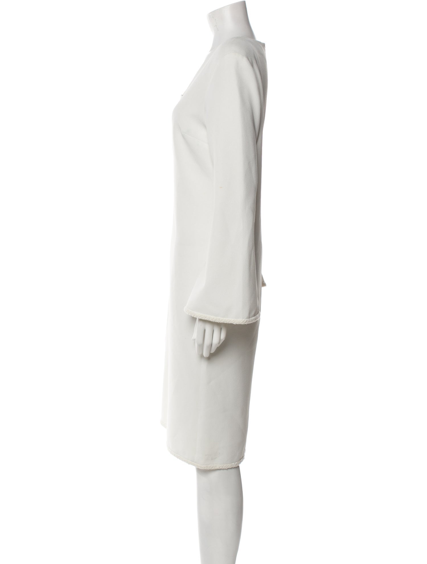 Ellery Square Neckline Knee-Length Dress