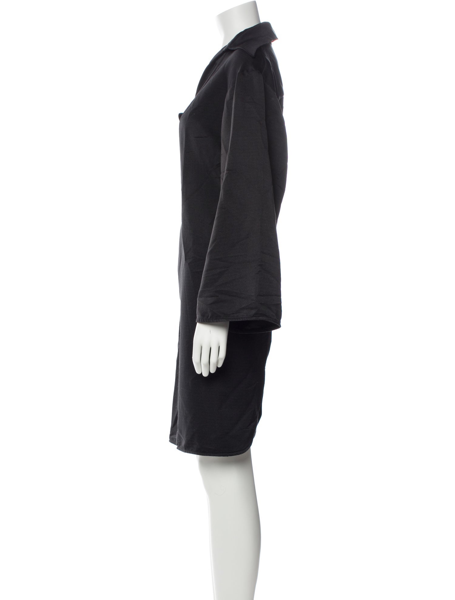 Ellery V-Neck Midi Length Dress