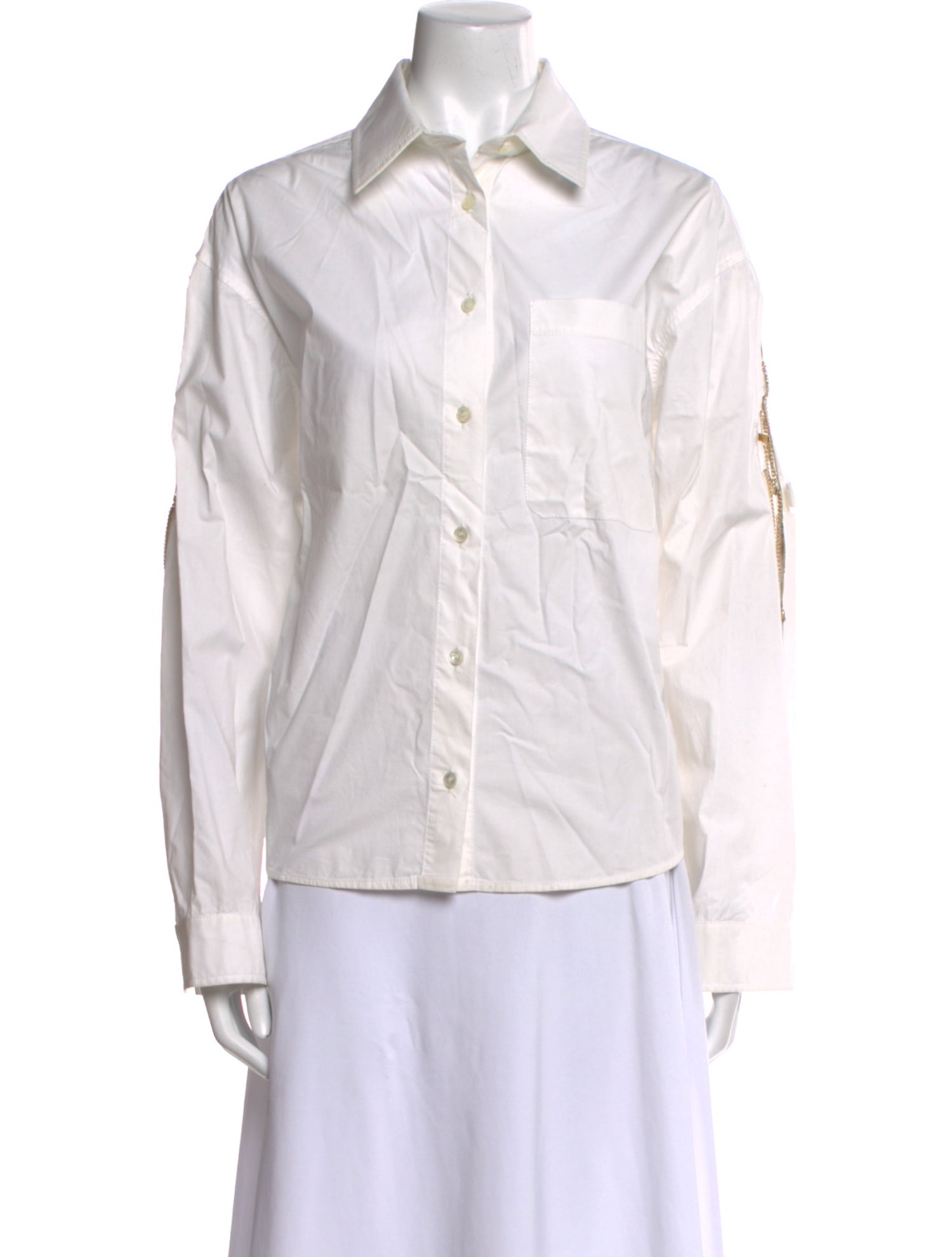 Ellery Long Sleeve Button-Up Top