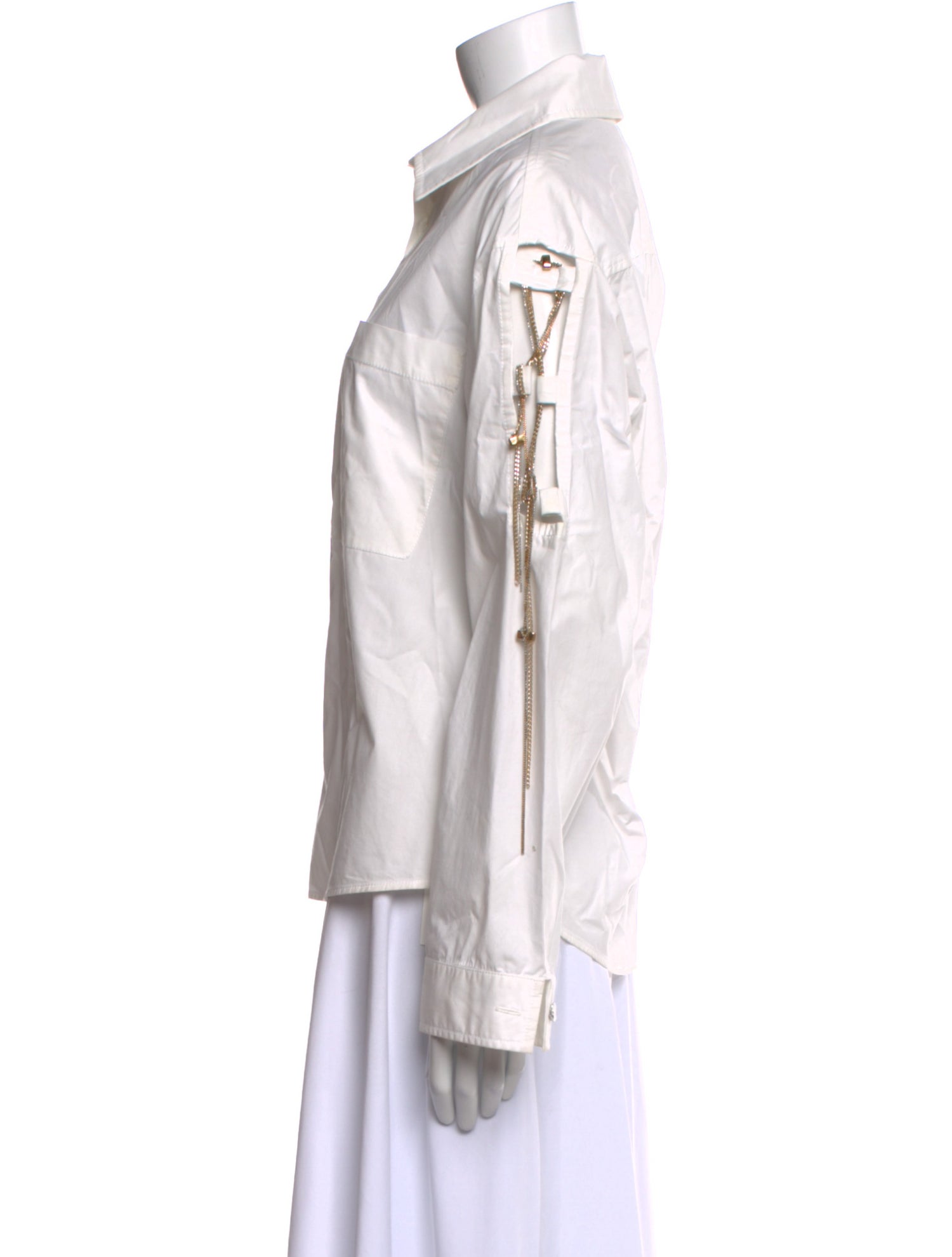 Ellery Long Sleeve Button-Up Top