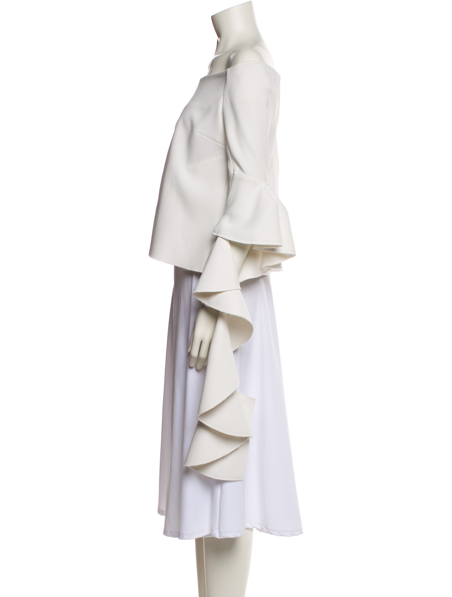 Ellery Off-The-Shoulder Three-Quarter Sleeve Blouse