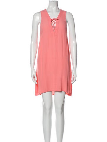 Elan Dresses V-Neck Mini Dress S