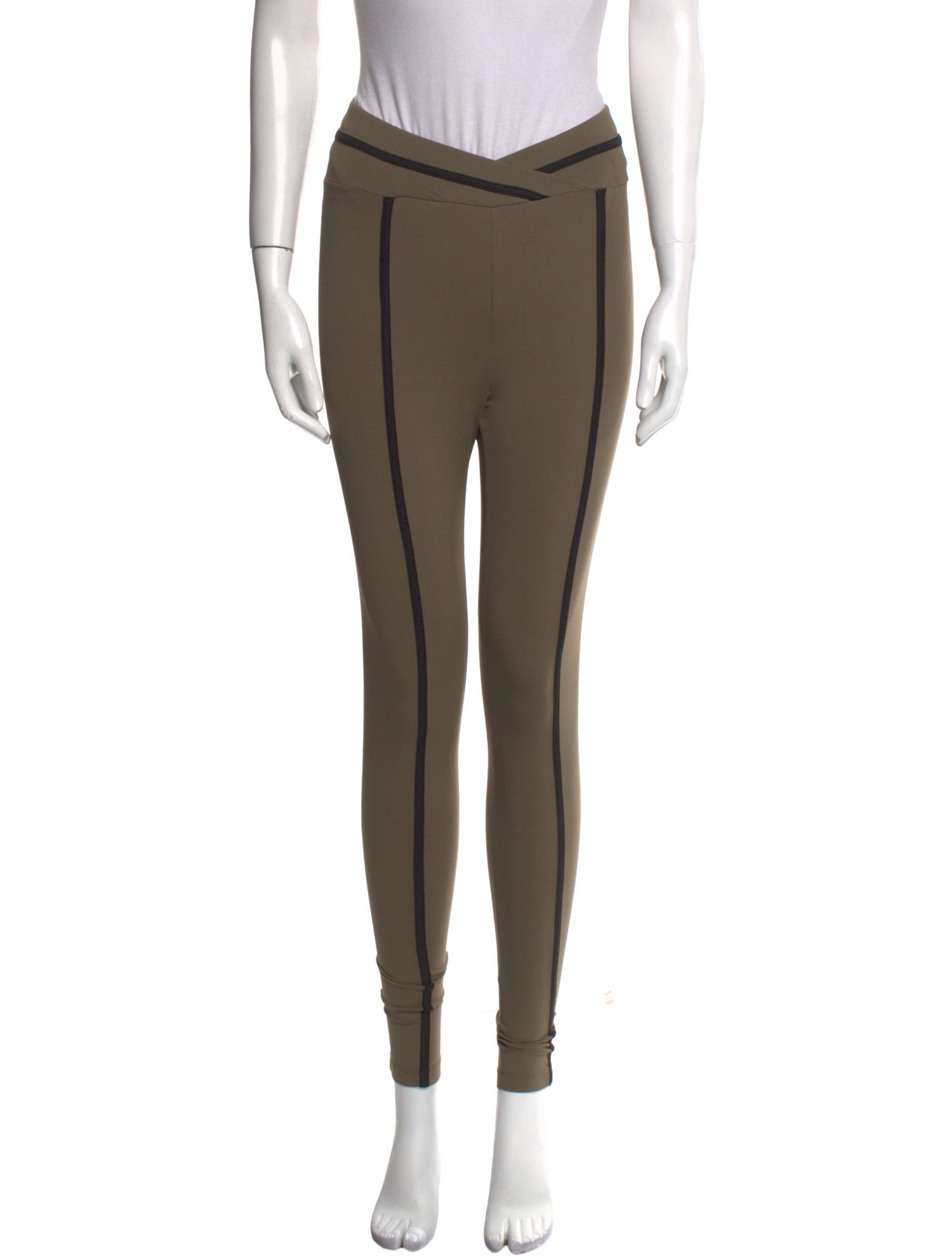 Ernest Leoty Colorblock Pattern Skinny Leg Pants