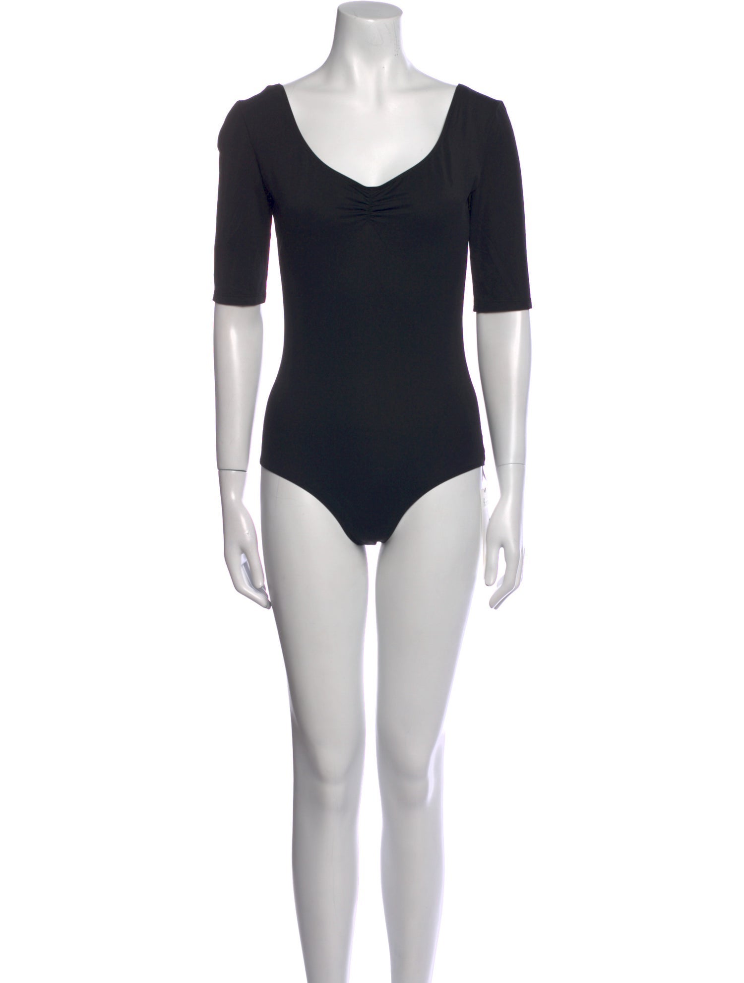 Ernest Leoty V-Neck Short Sleeve Bodysuit