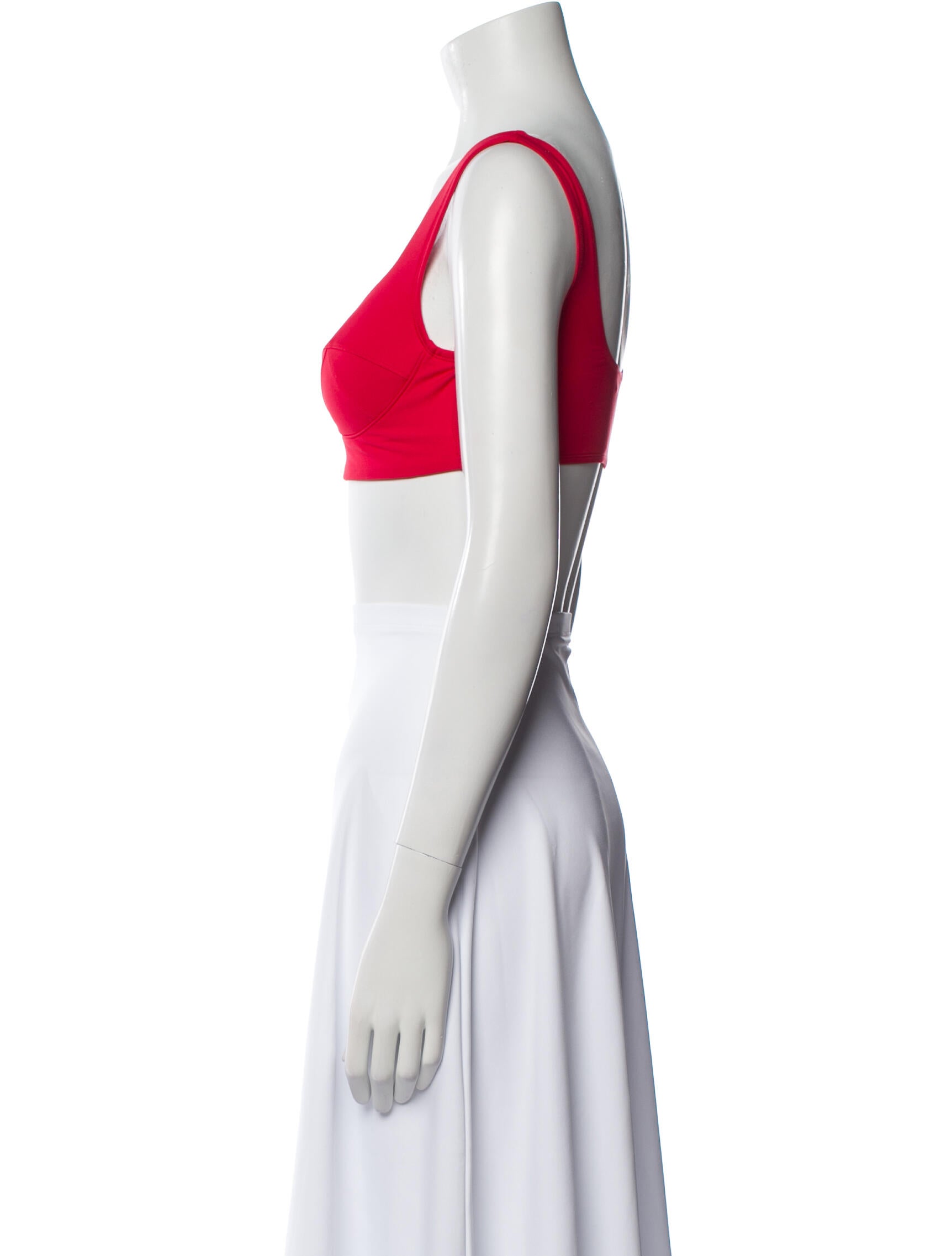 Ernest Leoty Nylon V-Neck Crop Top