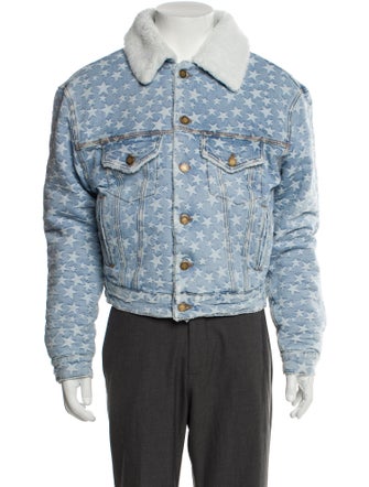 ERL Graphic Print Denim Jacket