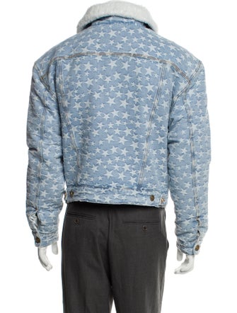 ERL Graphic Print Denim Jacket