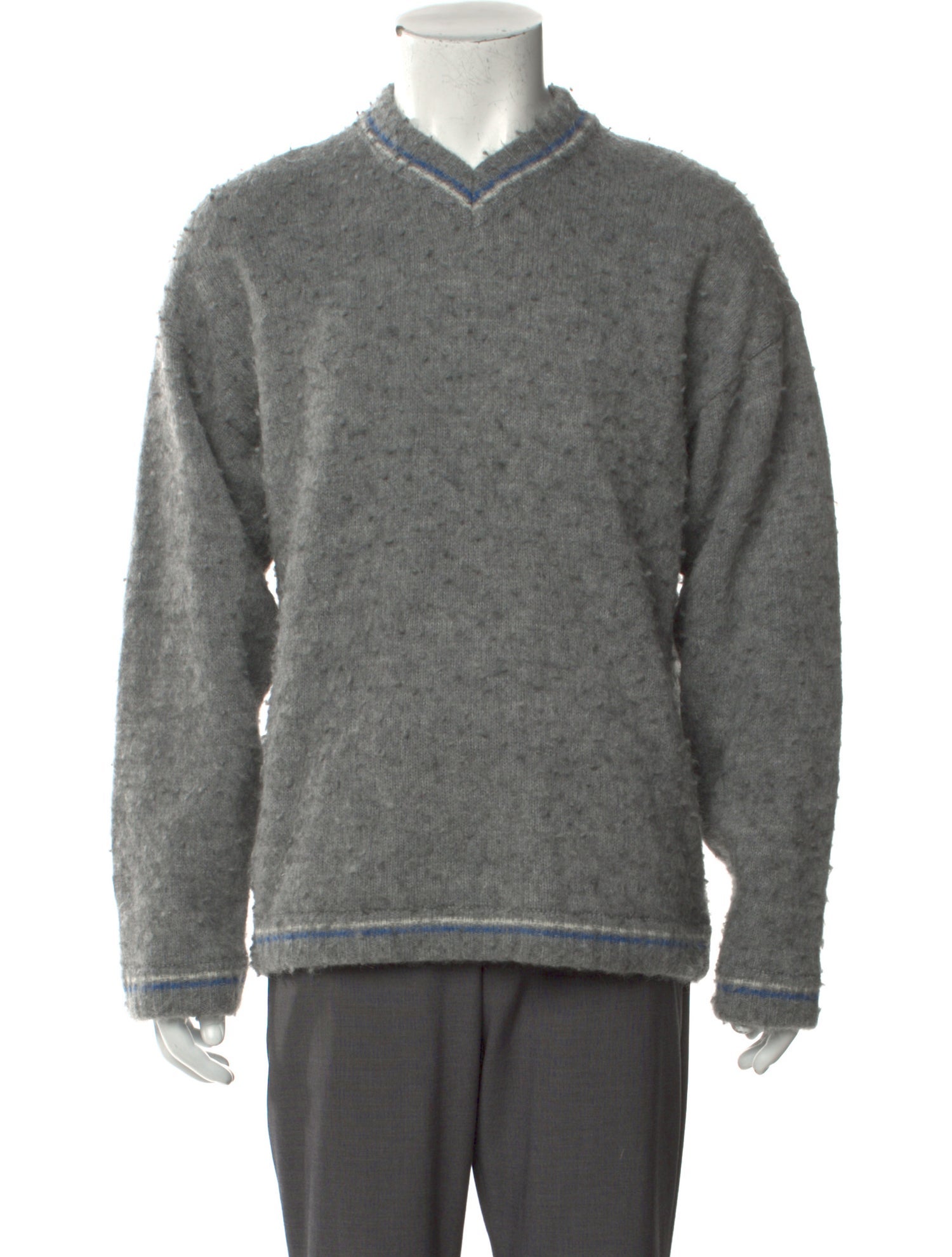 ERL Striped V-Neck Pullover