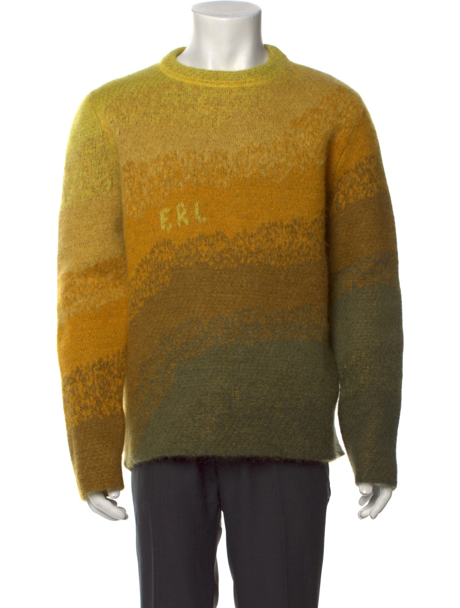 ERL Gradient Mohair Knit Pullover Printed Pullover
