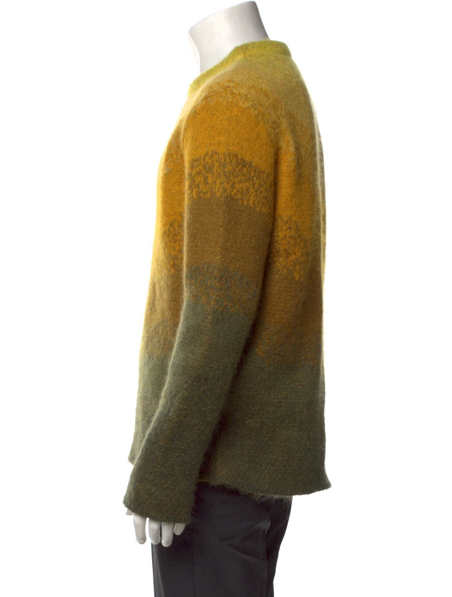 ERL Gradient Mohair Knit Pullover Printed Pullover